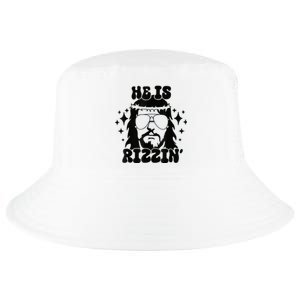 He Is Rizzin Funny Easter Day Retro Christian Religious Cool Comfort Performance Bucket Hat