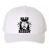 He Is Rizzin Funny Easter Day Retro Christian Religious Yupoong Adult 5-Panel Trucker Hat