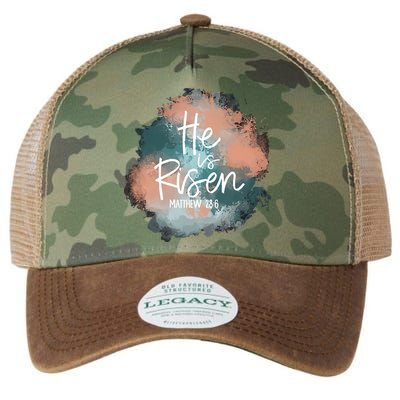 He Is Risen Easter Day Jesus God Easter Christian Family Tie Dye Legacy Tie Dye Trucker Hat