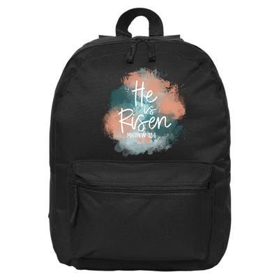 He Is Risen Easter Day Jesus God Easter Christian Family Tie Dye 16 in Basic Backpack