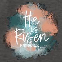 He Is Risen Easter Day Jesus God Easter Christian Family Tie Dye Vector Backpack