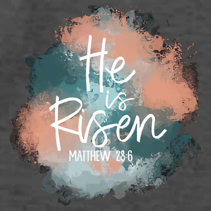 He Is Risen Easter Day Jesus God Easter Christian Family Tie Dye Vector Backpack