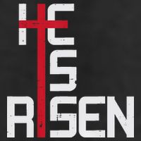 He Is Risen Cross Jesus Easter Christian Religious Men Teens 7 Panel Mesh Trucker Snapback Hat
