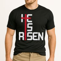He Is Risen Cross Jesus Easter Christian Religious Men Teens Cooling Performance Crew T-Shirt