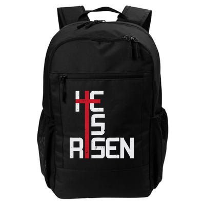 He Is Risen Cross Jesus Easter Christian Religious Men Teens Backpack