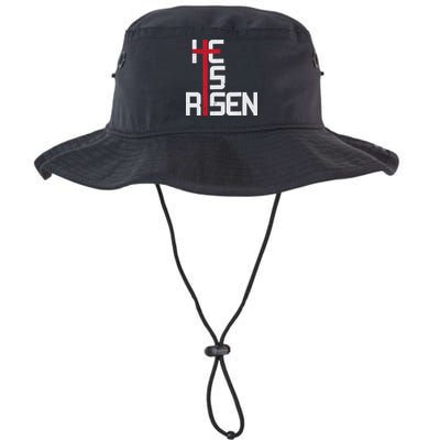 He Is Risen Cross Jesus Easter Christian Religious Men Teens Bucket Hat