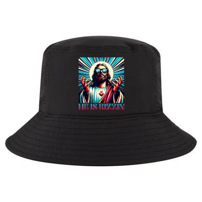 He Is Rizzin Happy Easter Day Jesus Is Risen Cool Comfort Performance Bucket Hat