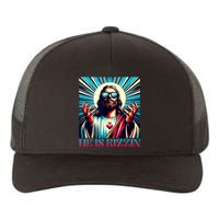 He Is Rizzin Happy Easter Day Jesus Is Risen Yupoong Adult 5-Panel Trucker Hat