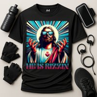 He Is Rizzin Happy Easter Day Jesus Is Risen Performance Shirt
