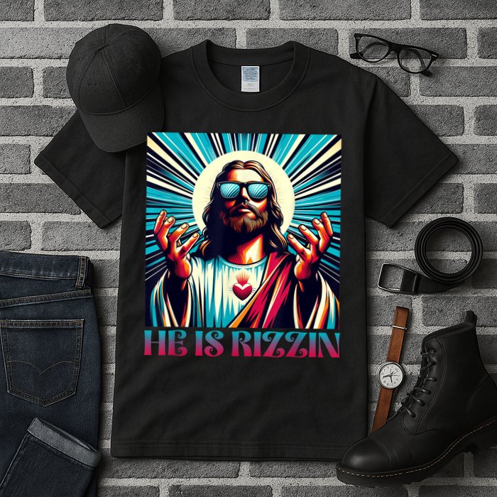 He Is Rizzin Happy Easter Day Jesus Is Risen Tall T-Shirt
