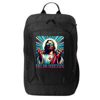 He Is Rizzin Happy Easter Day Jesus Is Risen City Backpack