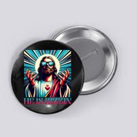 He Is Rizzin Happy Easter Day Jesus Is Risen Button