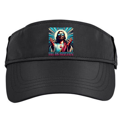 He Is Rizzin Happy Easter Day Jesus Is Risen Adult Drive Performance Visor