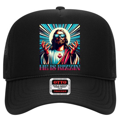 He Is Rizzin Happy Easter Day Jesus Is Risen Trucker Hat