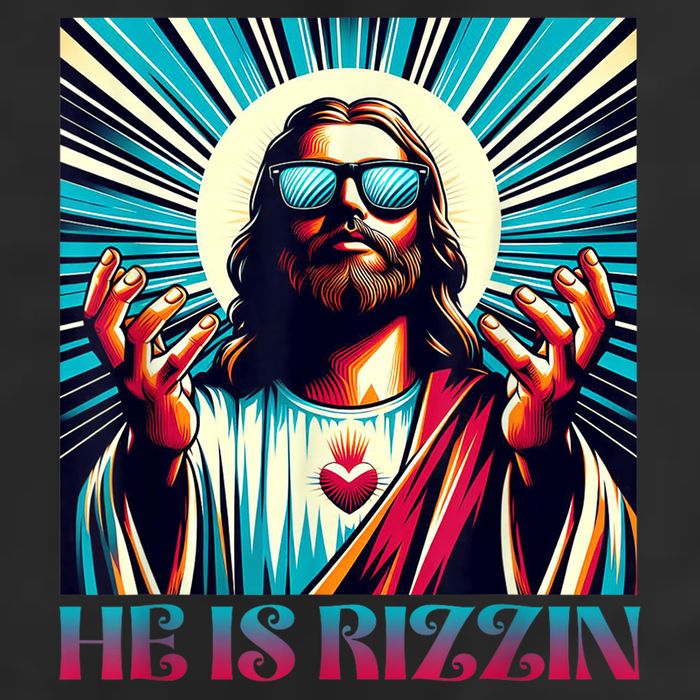 He Is Rizzin Happy Easter Day Jesus Is Risen Trucker Hat