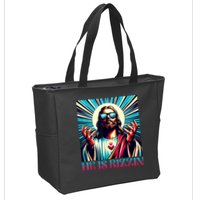 He Is Rizzin Happy Easter Day Jesus Is Risen Zip Tote Bag