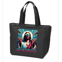 He Is Rizzin Happy Easter Day Jesus Is Risen Zip Tote Bag