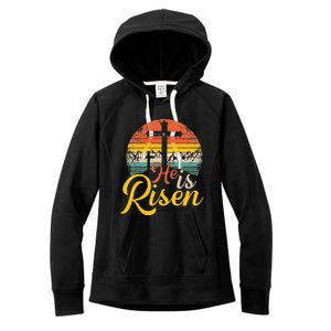 He Is Risen - Christian Easter Jesus Women's Fleece Hoodie