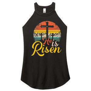 He Is Risen - Christian Easter Jesus Women's Perfect Tri Rocker Tank