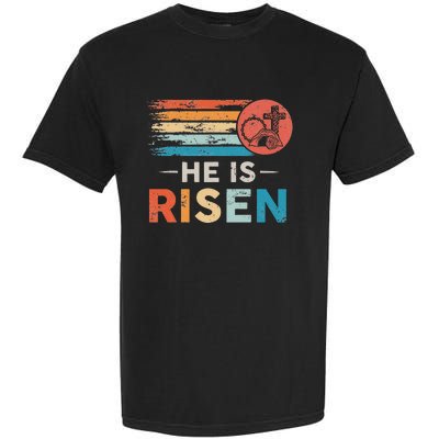 He Is Risen Sun Resurrection Easter Christian Garment-Dyed Heavyweight T-Shirt