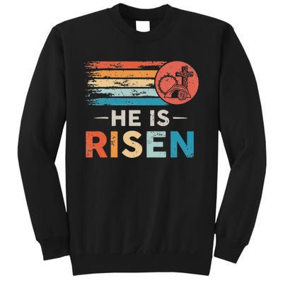 He Is Risen Sun Resurrection Easter Christian Sweatshirt