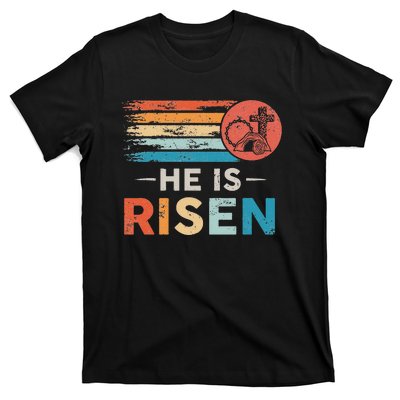 He Is Risen Sun Resurrection Easter Christian T-Shirt