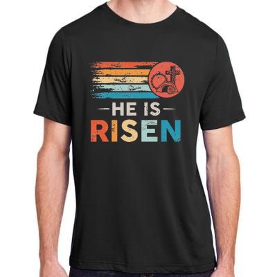 He Is Risen Sun Resurrection Easter Christian Adult ChromaSoft Performance T-Shirt