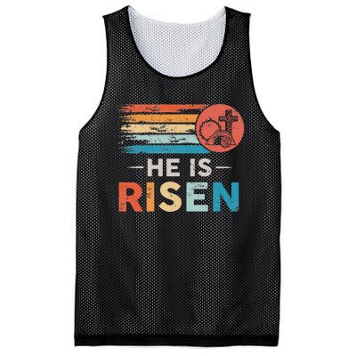 He Is Risen Sun Resurrection Easter Christian Mesh Reversible Basketball Jersey Tank