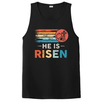 He Is Risen Sun Resurrection Easter Christian PosiCharge Competitor Tank