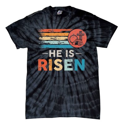 He Is Risen Sun Resurrection Easter Christian Tie-Dye T-Shirt