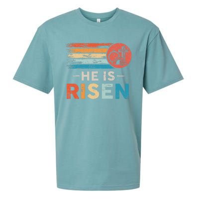 He Is Risen Sun Resurrection Easter Christian Sueded Cloud Jersey T-Shirt