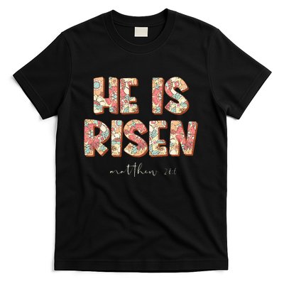 He Is Risen Easter Christian Cross T-Shirt