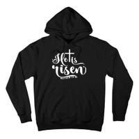 He Is Risen Matthew 28:6 Easter Cross Tall Hoodie