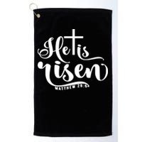 He Is Risen Matthew 28:6 Easter Cross Golf Towel
