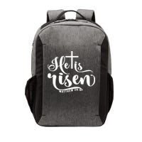 He Is Risen Matthew 28:6 Easter Cross Vector Backpack