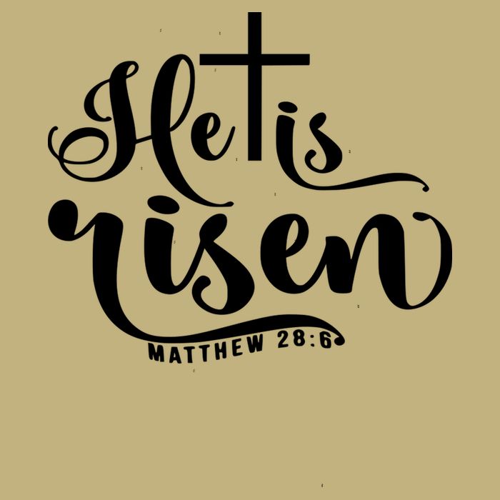 He Is Risen Matthew 28:6 Easter Cross Performance Shirt