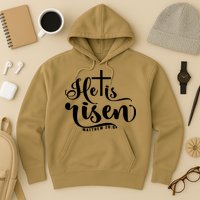 He Is Risen Matthew 28:6 Easter Cross Hoodie