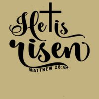He Is Risen Matthew 28:6 Easter Cross Hoodie