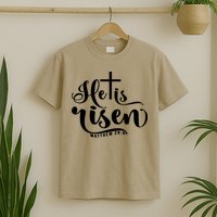 He Is Risen Matthew 28:6 Easter Cross T-Shirt