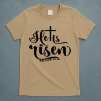 He Is Risen Matthew 28:6 Easter Cross T-Shirt
