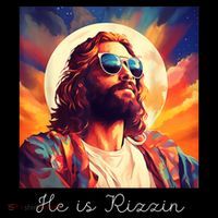 He Is Rizzin Jesus Is Rizzen Flexfit Unipanel Trucker Cap