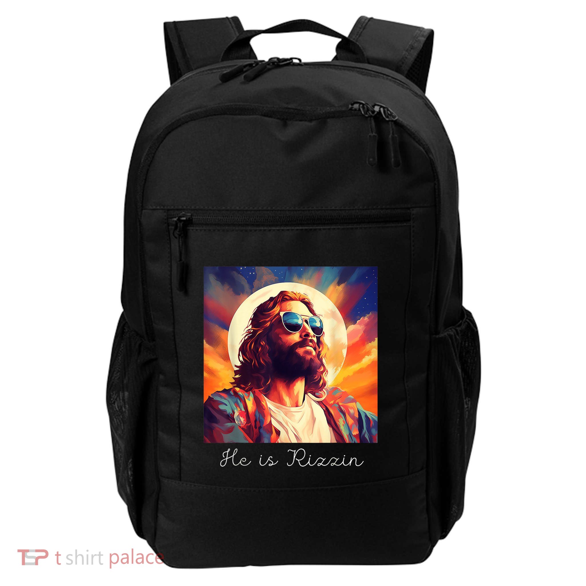 He Is Rizzin Jesus Is Rizzen Backpack