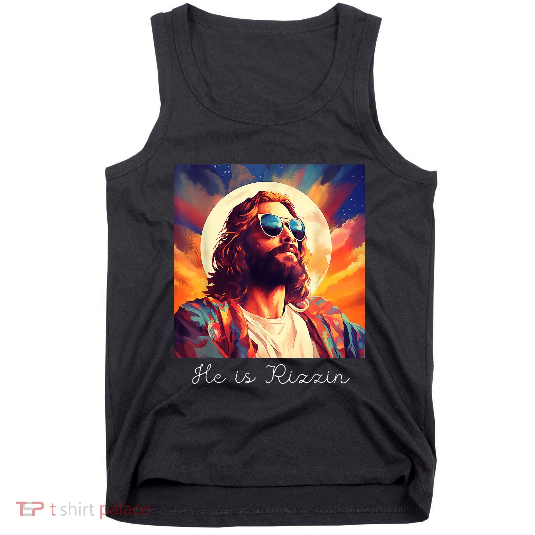 He Is Rizzin Jesus Is Rizzen Tank Top