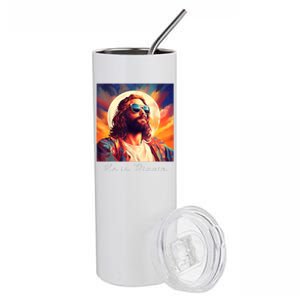 He Is Rizzin Jesus Is Rizzen Stainless Steel Tumbler