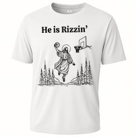 He Is Rizzin Funny Basketball Retro Christian Religious Performance Shirt