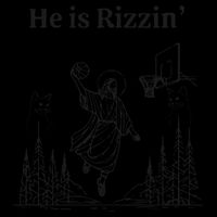 He Is Rizzin Funny Basketball Retro Christian Religious 7-Panel Snapback Hat