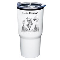 He Is Rizzin Funny Basketball Retro Christian Religious Tumbler
