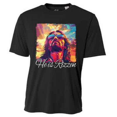 He Is Rizzen Jesus Cooling Performance Crew T-Shirt