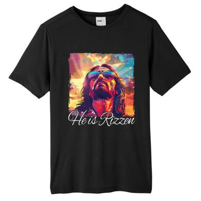 He Is Rizzen Jesus Tall Fusion ChromaSoft Performance T-Shirt