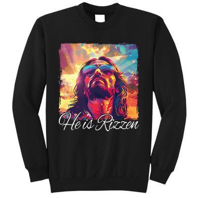 He Is Rizzen Jesus Tall Sweatshirt